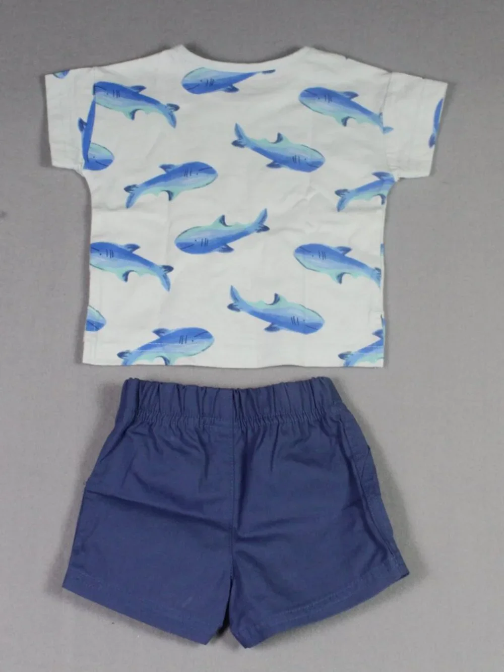 Carter's 3M Baby Boy 3-Set 6pc Bundle Cactus Polo Shark Print Shorts - Picture 9 of 9